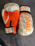 Orange SPALL boxing gloves (10 oz).