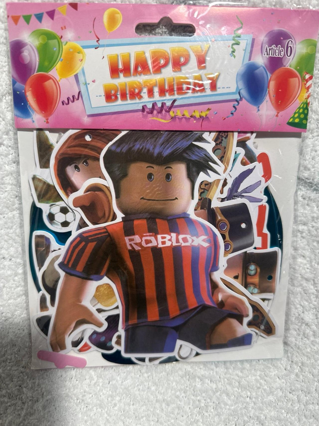 Roblox Birthday Cake Toppers Decorations Kids