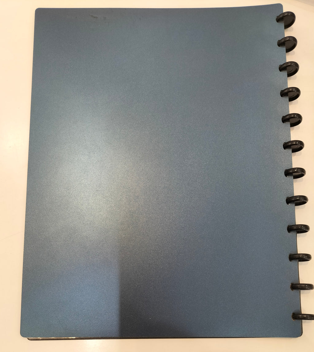 DataKing Navy Blue Clear Pocket Sleeves Folder