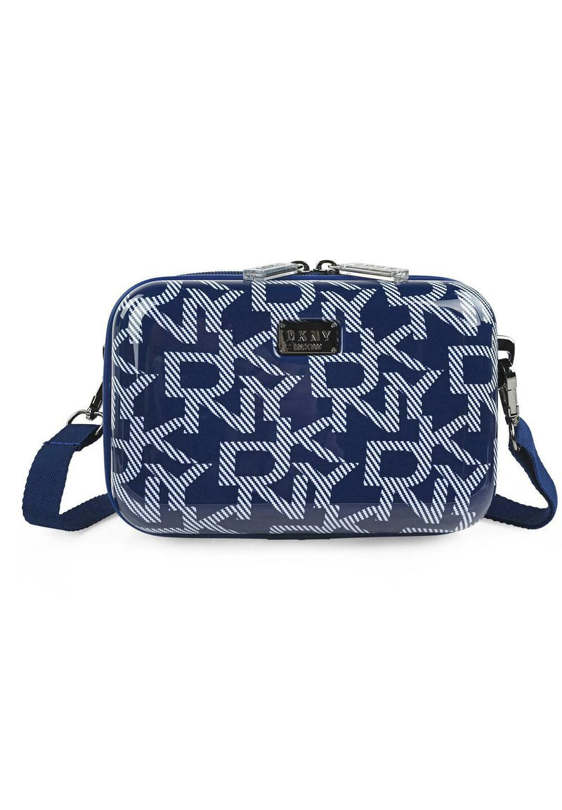 DKNY
حقيبة مكياج DKNY Deco Signature Beauty Case للسفر ومضيئة، منظم حقيبة مستحضرات التجميل الاحترافي مع فواصل قابلة للتعديل، صندوق تخزين مكياج محمول مقاوم للماء - أبيض نيلي