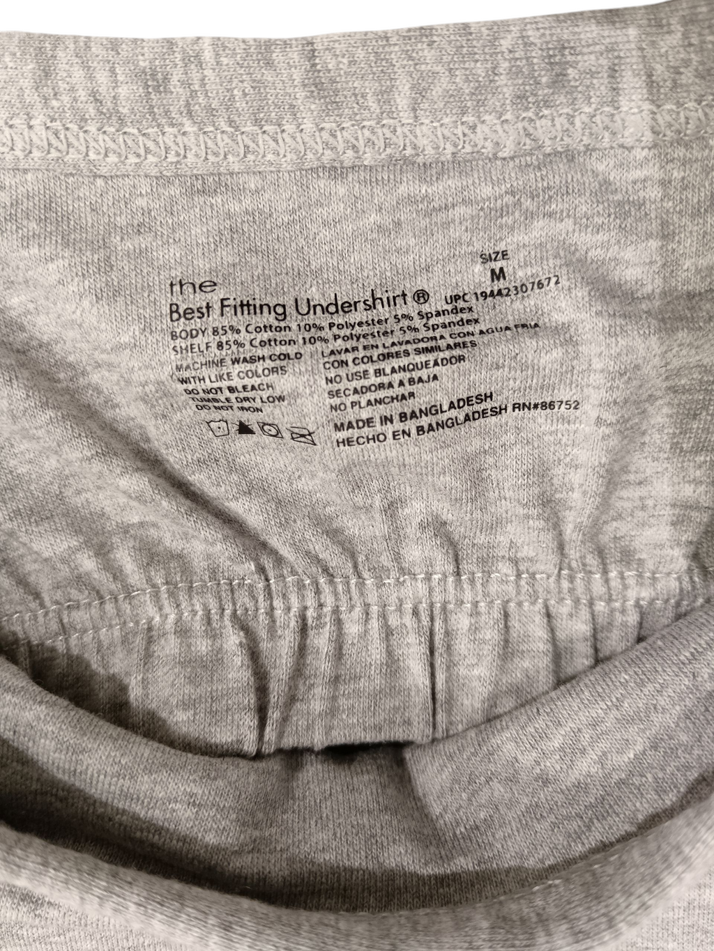 Undershirt Color: Silver