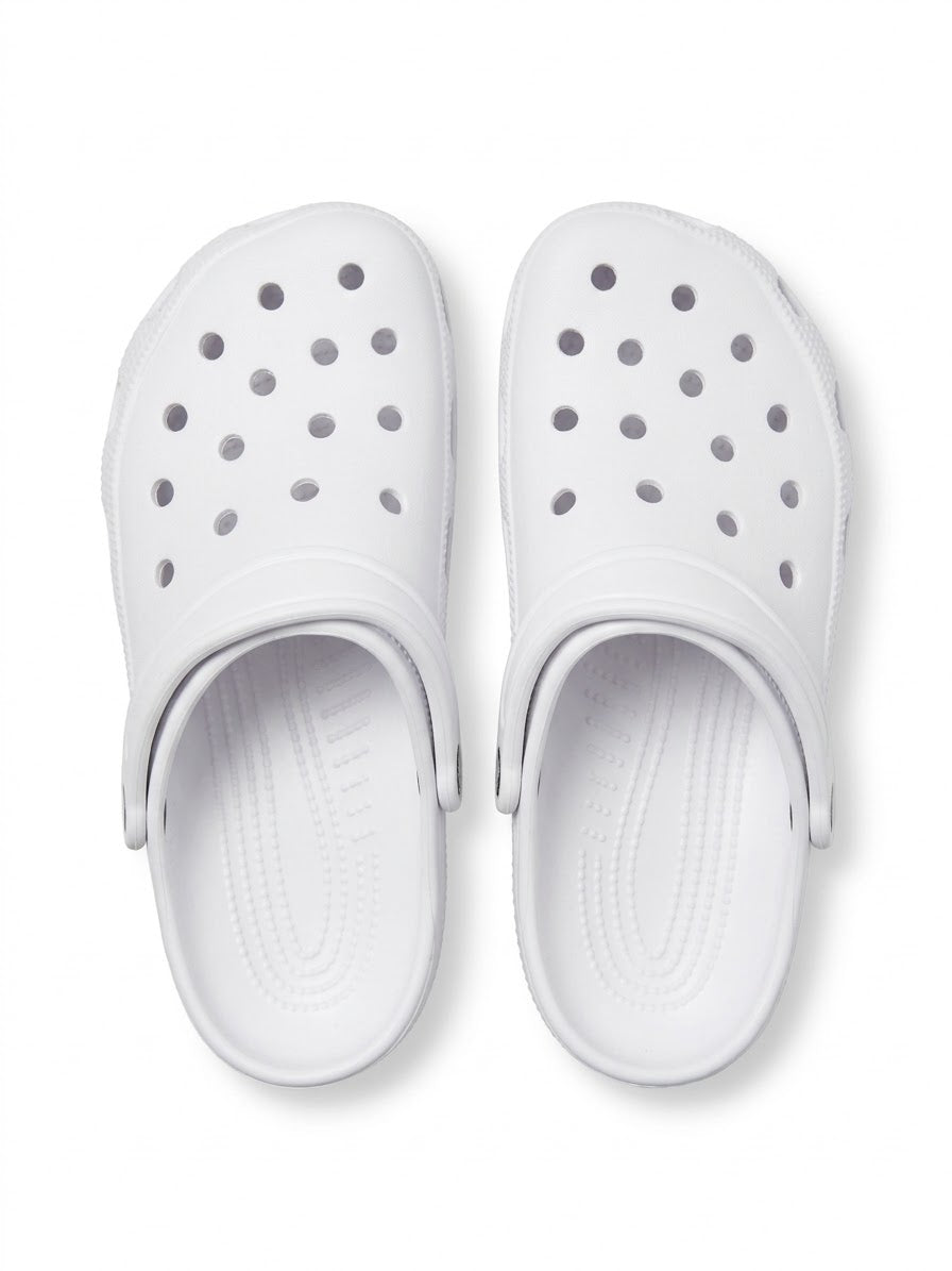 Classic Comfort White Foam Clogs