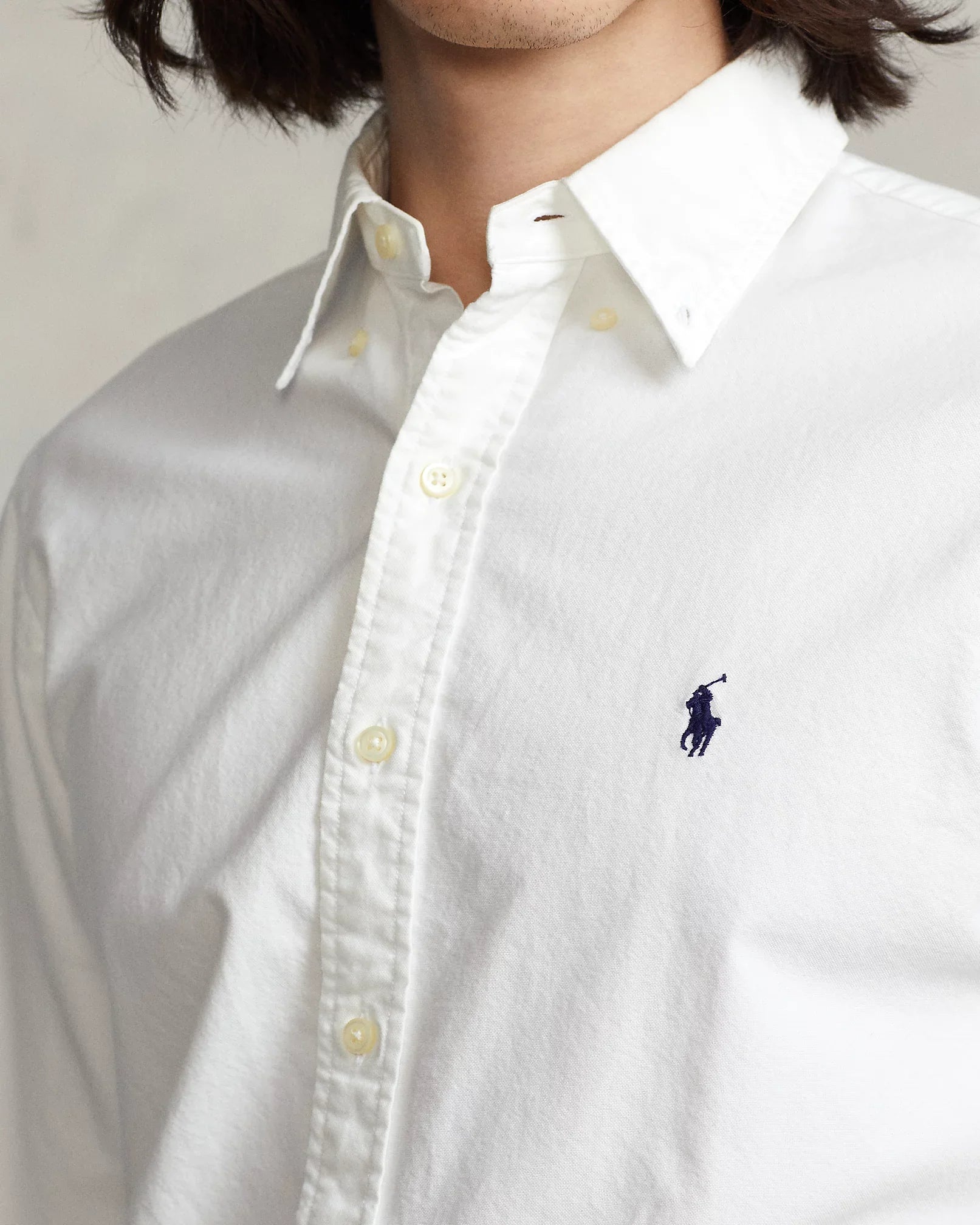 Ralph Lauren - Garment-Dyed Oxford Shirt - Classic Fit white