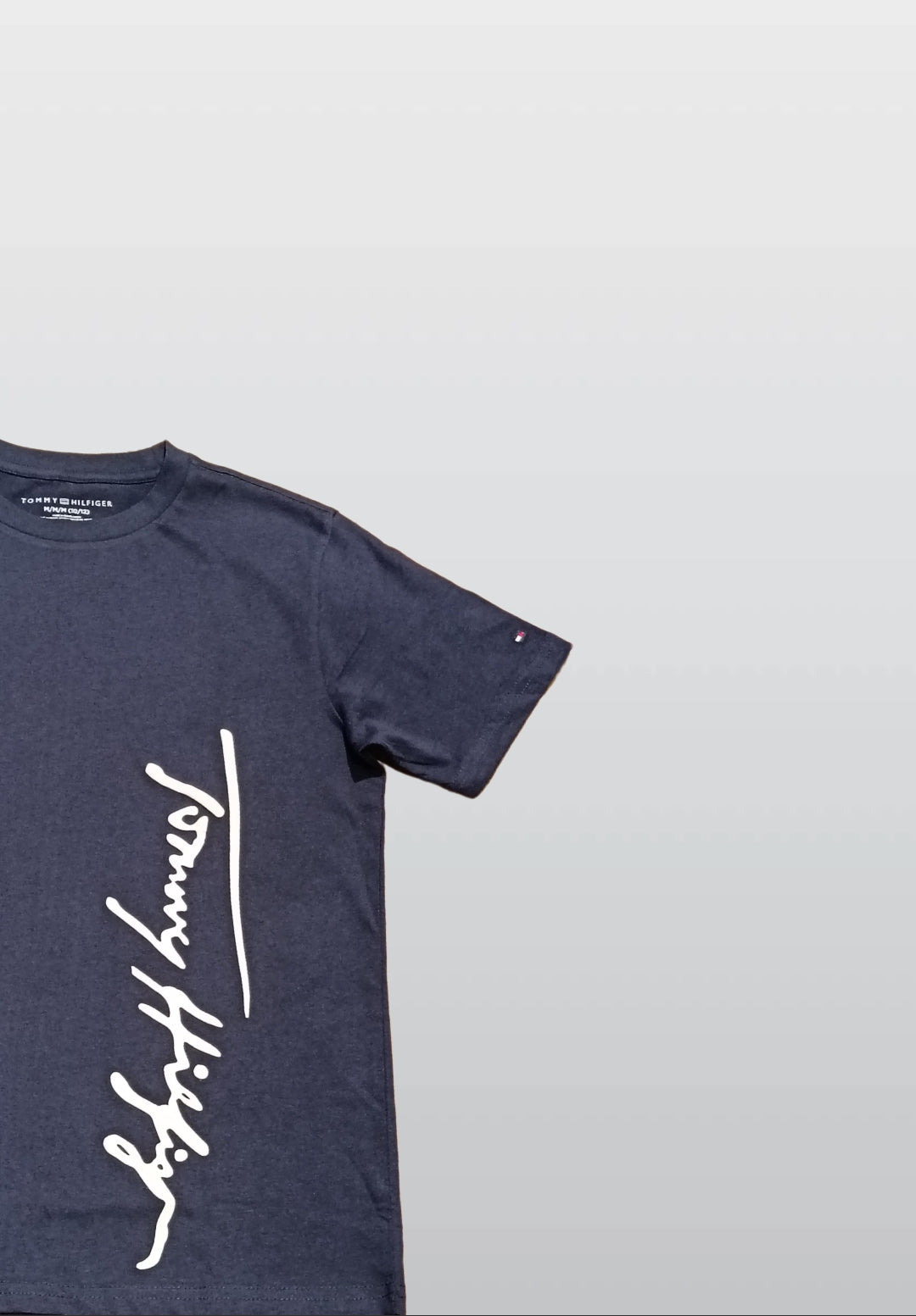Tommy Hilfiger Men’s Navy Cotton T-Shirt – Classic Logo