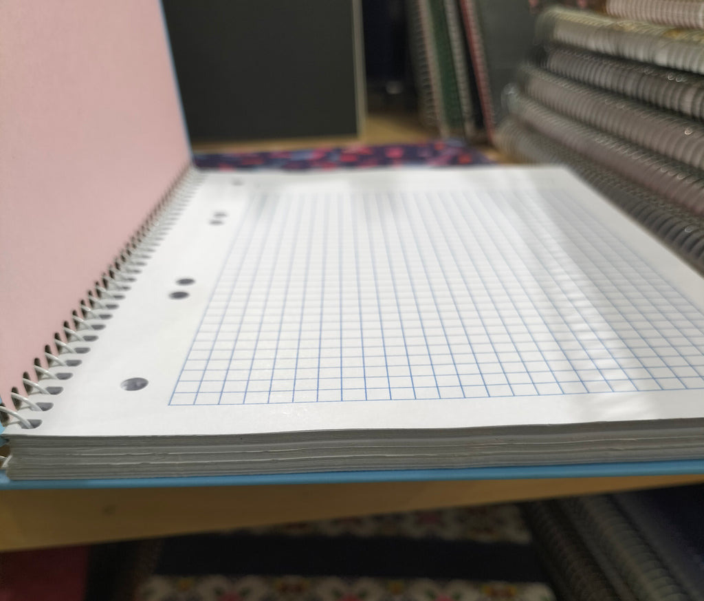Ambar Moon Flower Light Blue Hardcover Notebook
