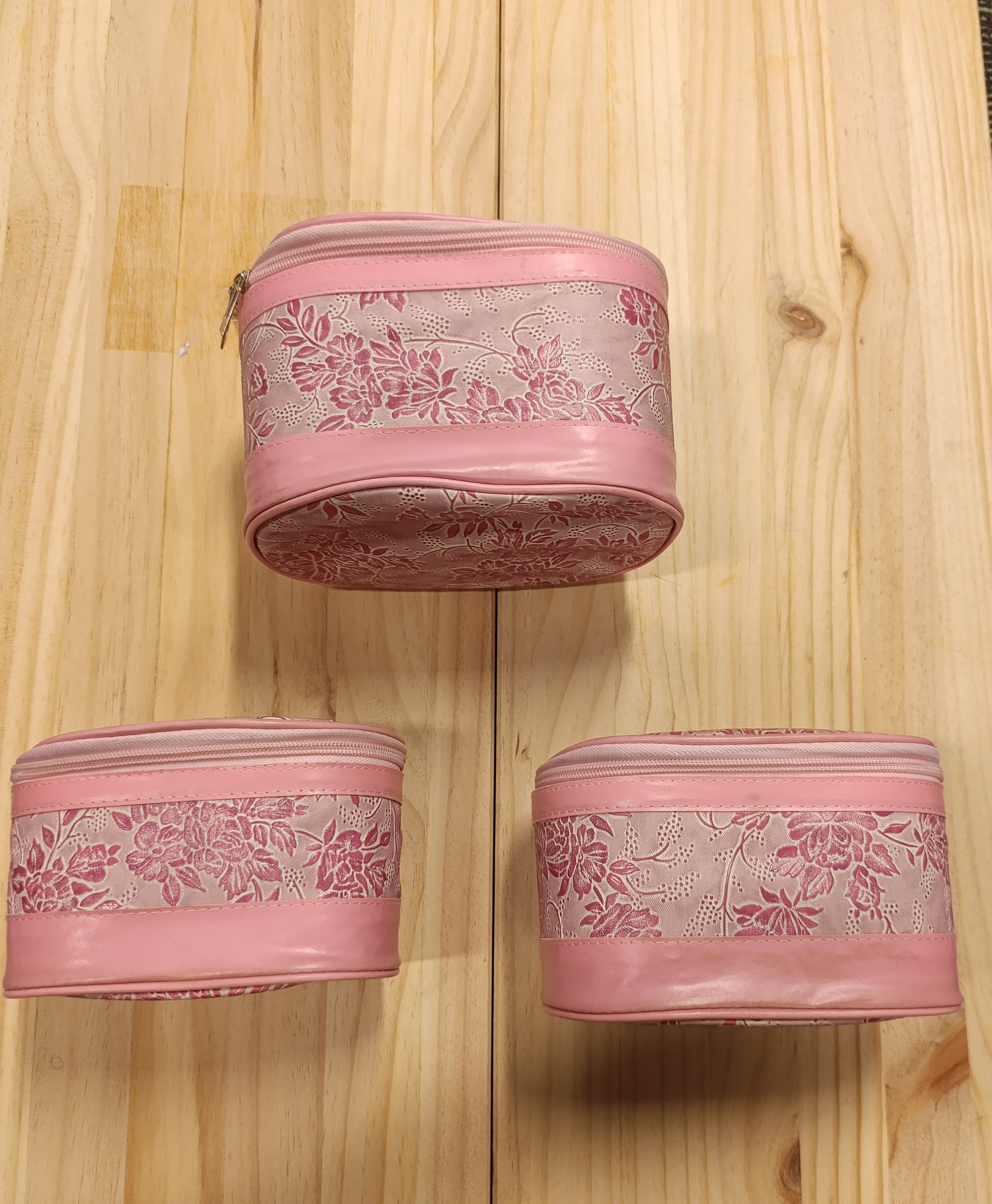 Makeup bag 3 Set / Pink Color