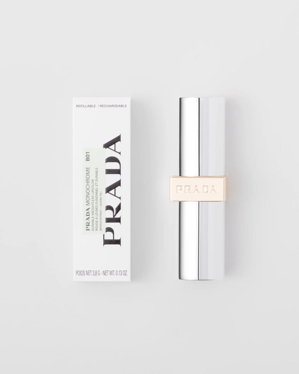 Prada Monochrome Hyper Matte lipstick B01 ARGILE