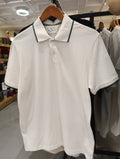 Denim & Flower Ricky Singh White Polo Shirt with Green Lining