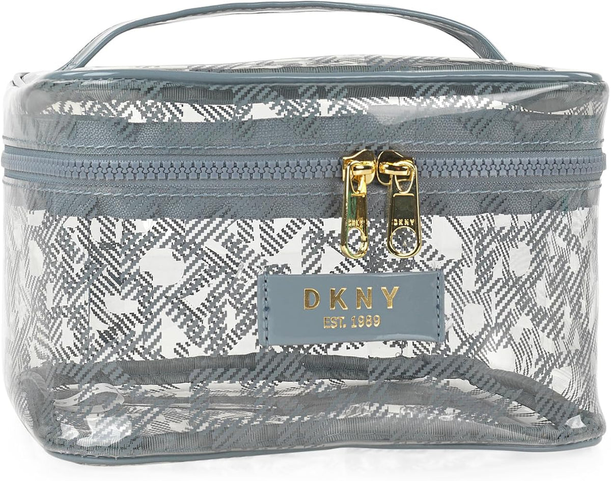 DKNY Lucid Dream Traincase gray Lace Storage Bag Cosmetic Bag