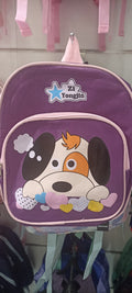 Purple cartoon backpack.