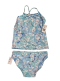 Breakig waves Women's swimwear cyan