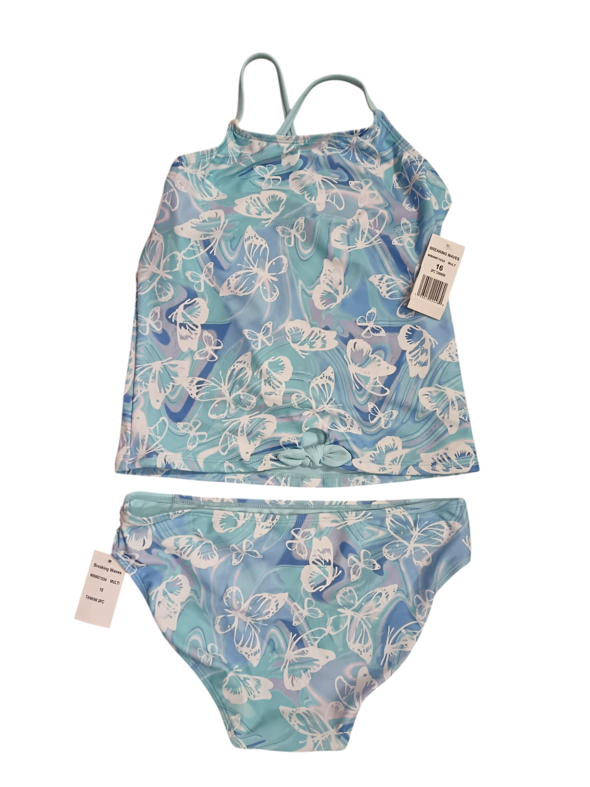 Breakig waves Women's swimwear cyan
