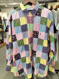 Ralph Lauren Dress Shirt with Patchwork Pattern and Chest Logo