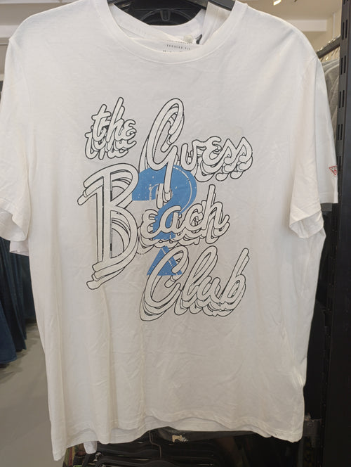 Guess The Beach Club Men T-shirt White