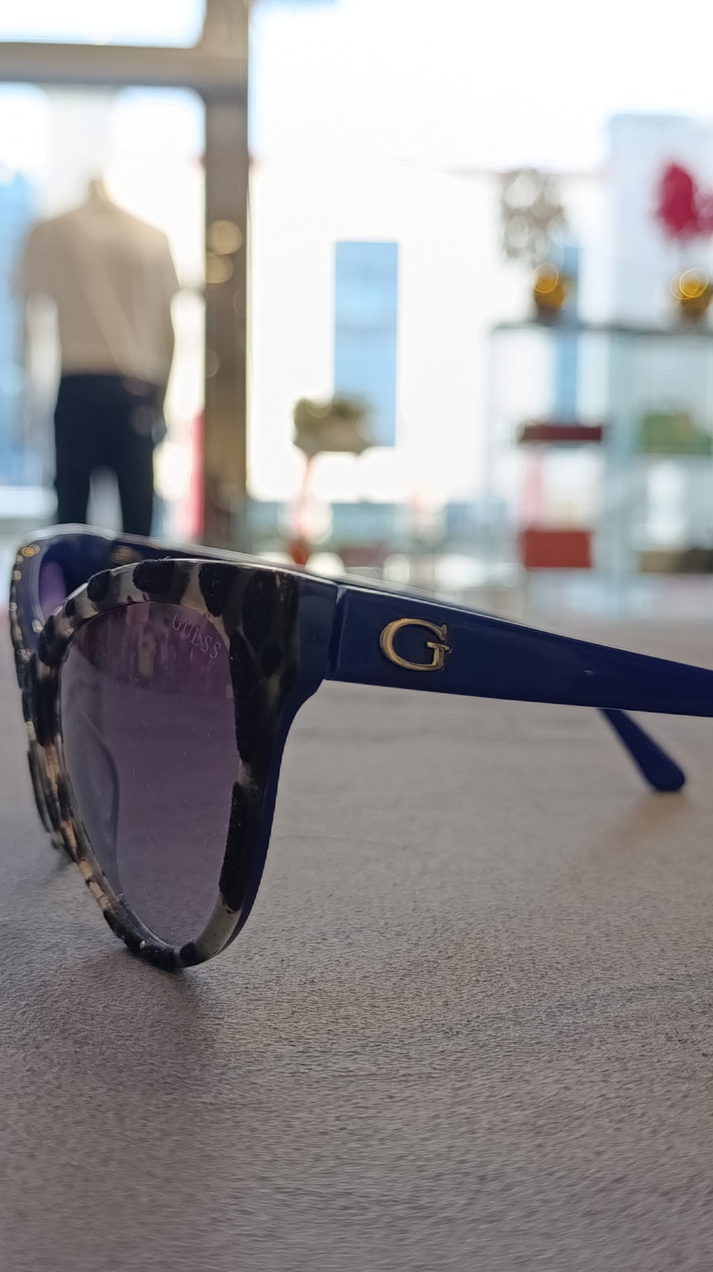 GUESS Tortoise & Blue Sunglasses