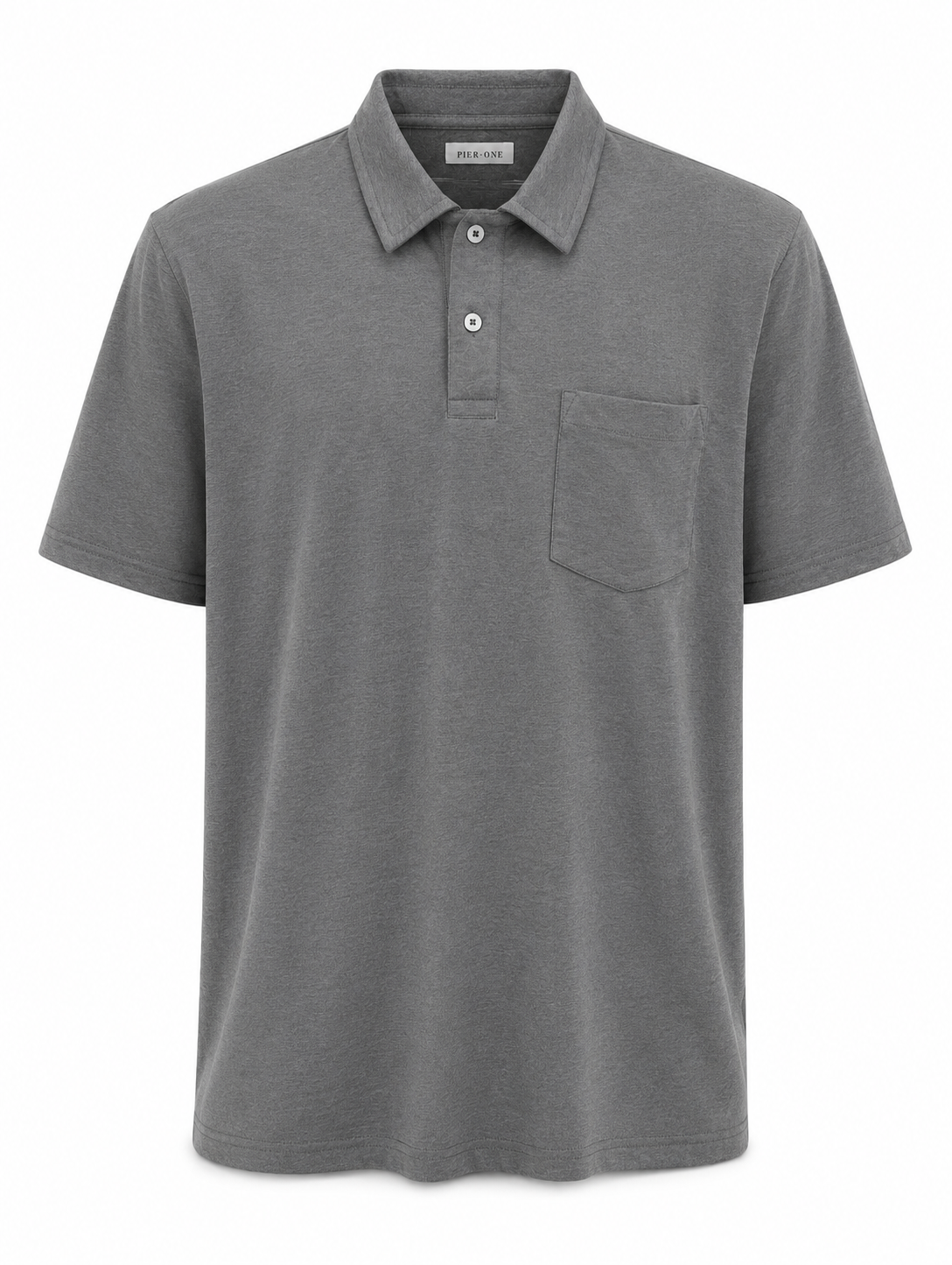 PIER ONE SOLID GREY POLO TSHIRT