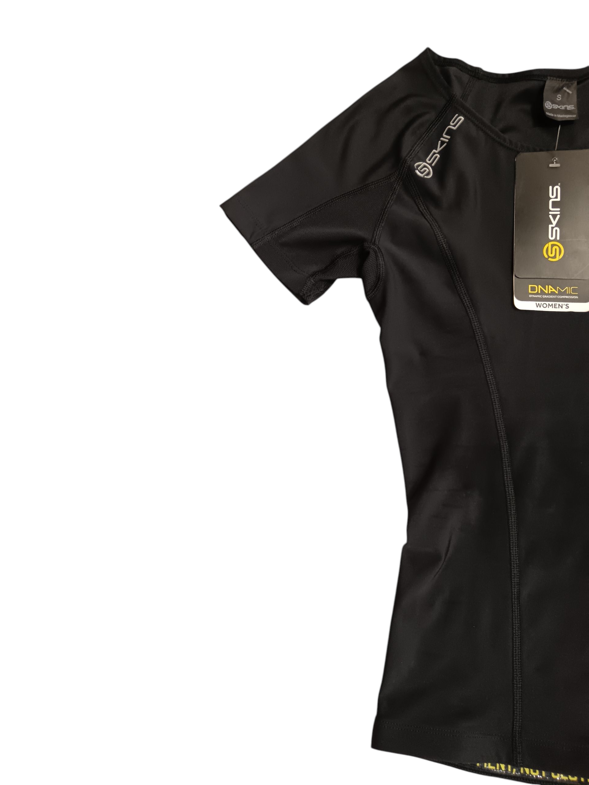 Skins Half sleeve T-shirt the color is black