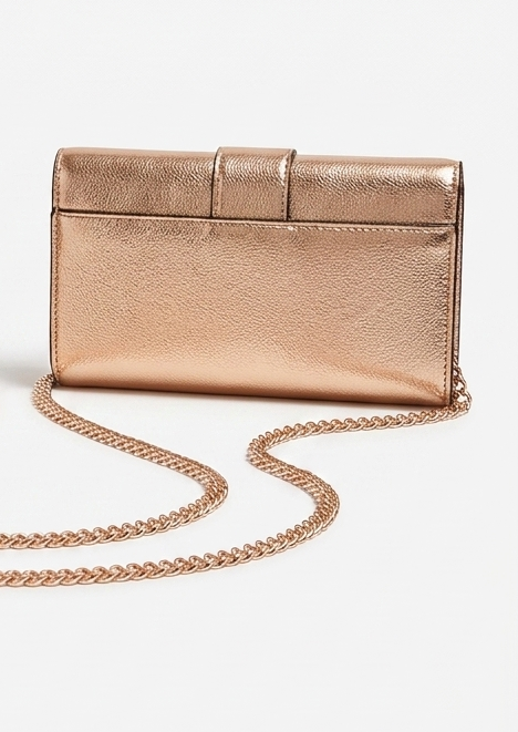 GUESS WOMENS DAZZLE CLUTCH HANDBAG - rose gold BR767571
