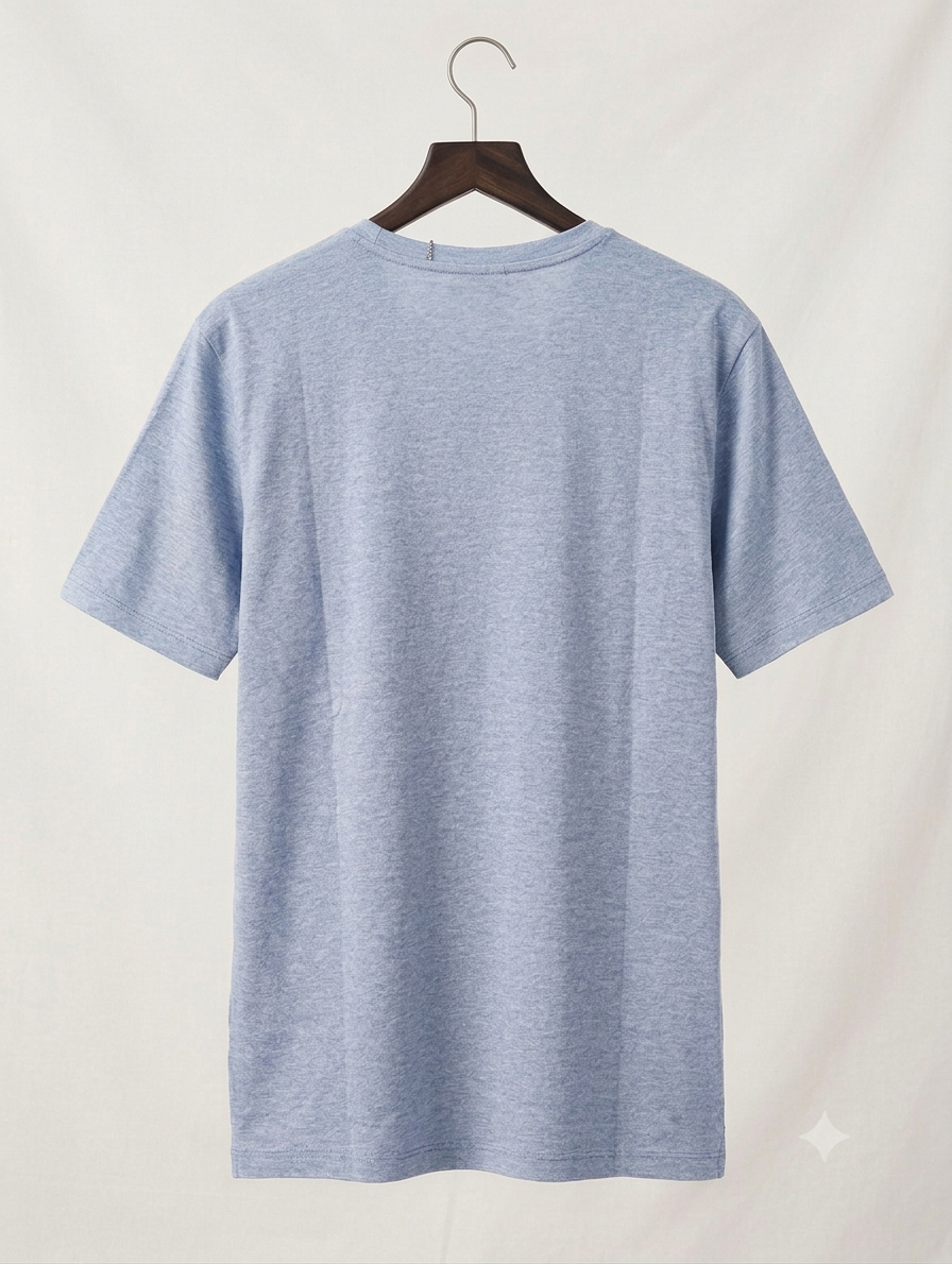 Diesel Men's Heather Blue Crewneck T-Shirt