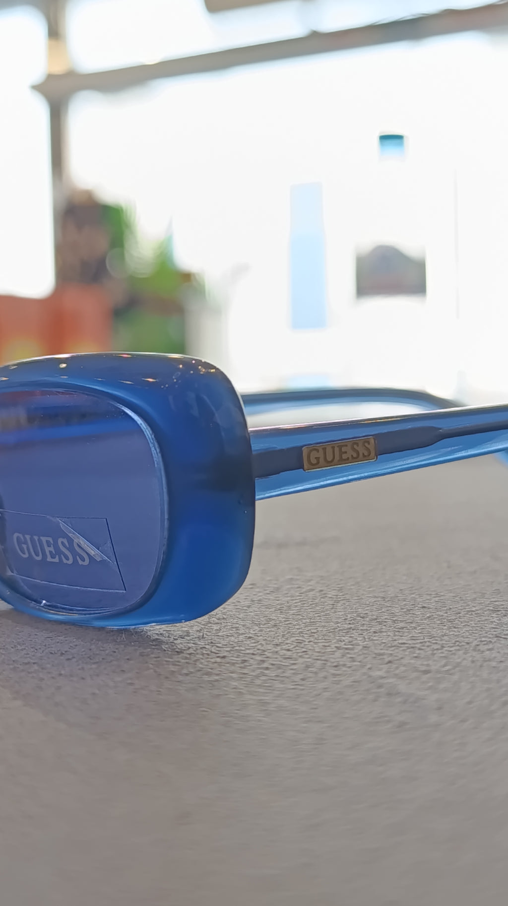GUESS Blue Oval Sunglasses