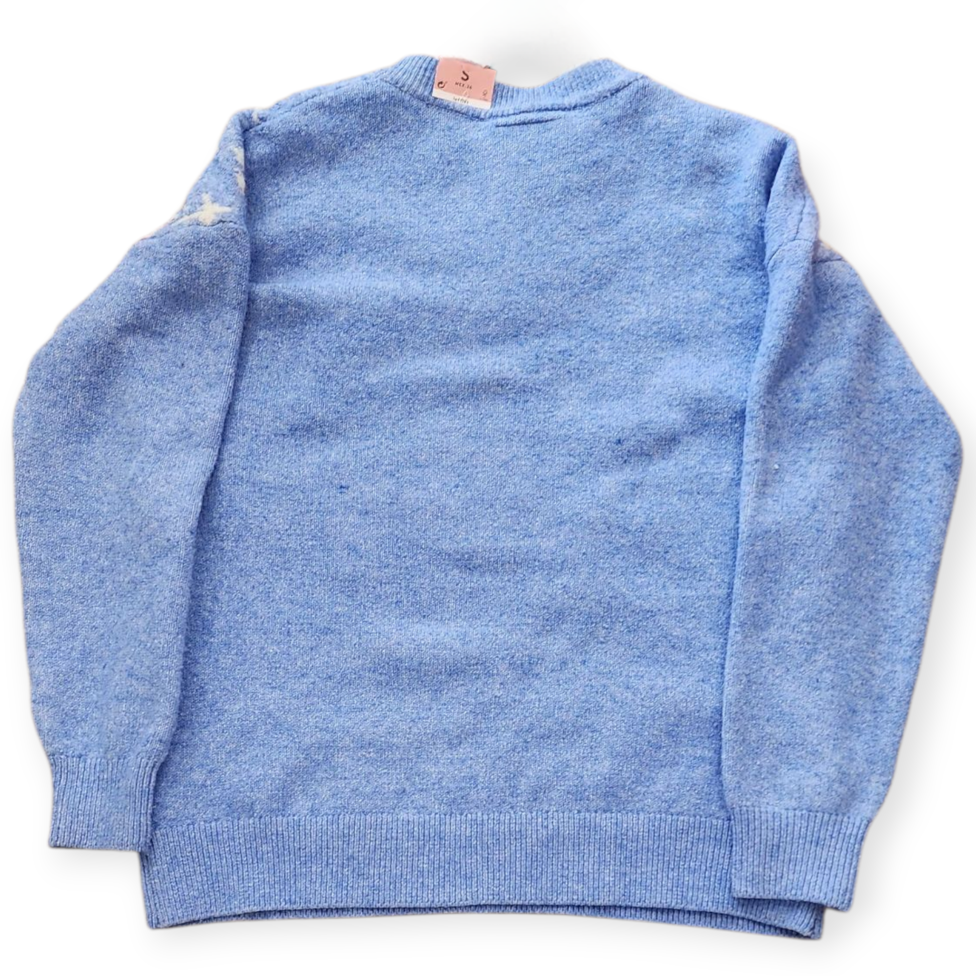 LEFTIES CHRISTMAS COLLECTION WOMEN'S BLUE SWEATER WITH DESIGN