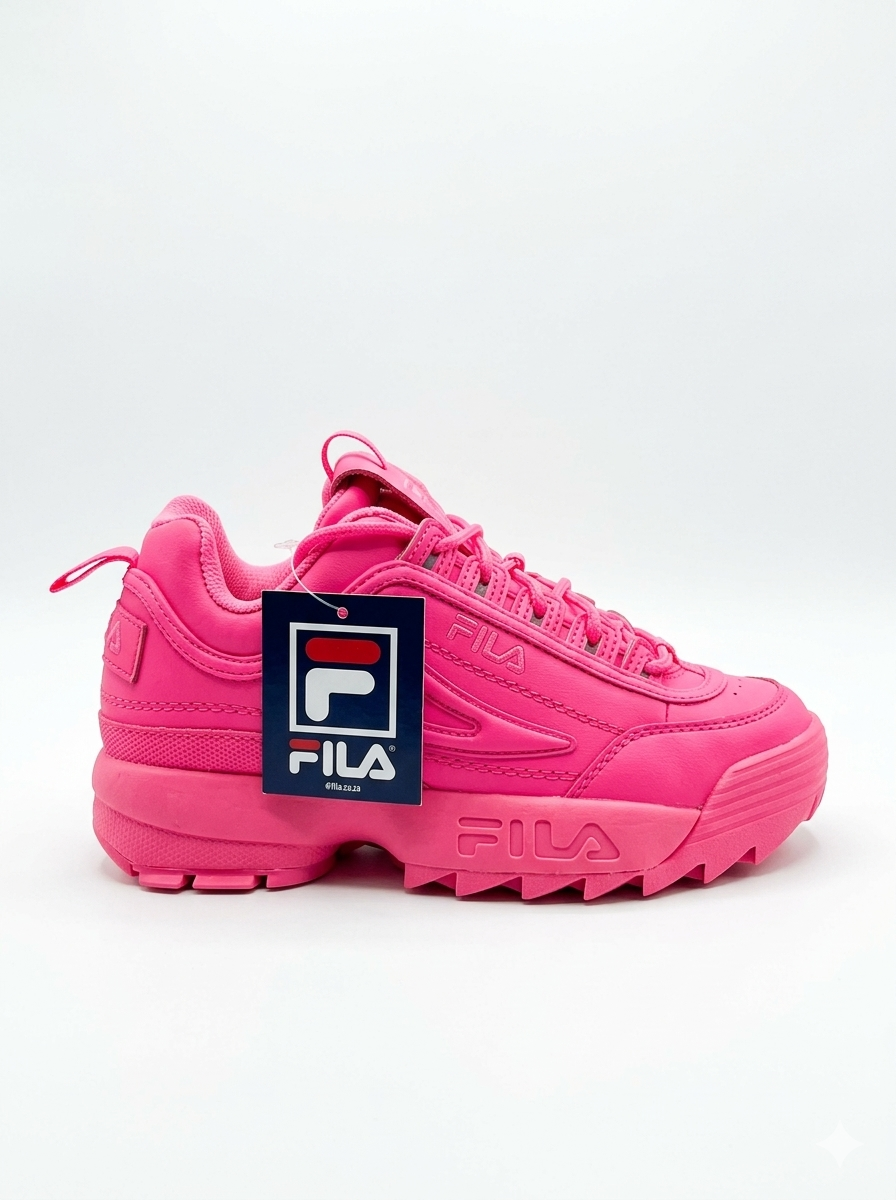 FILA Disruptor II Premium 'Super Pink' Kids Shoes - (3XM01816-651)