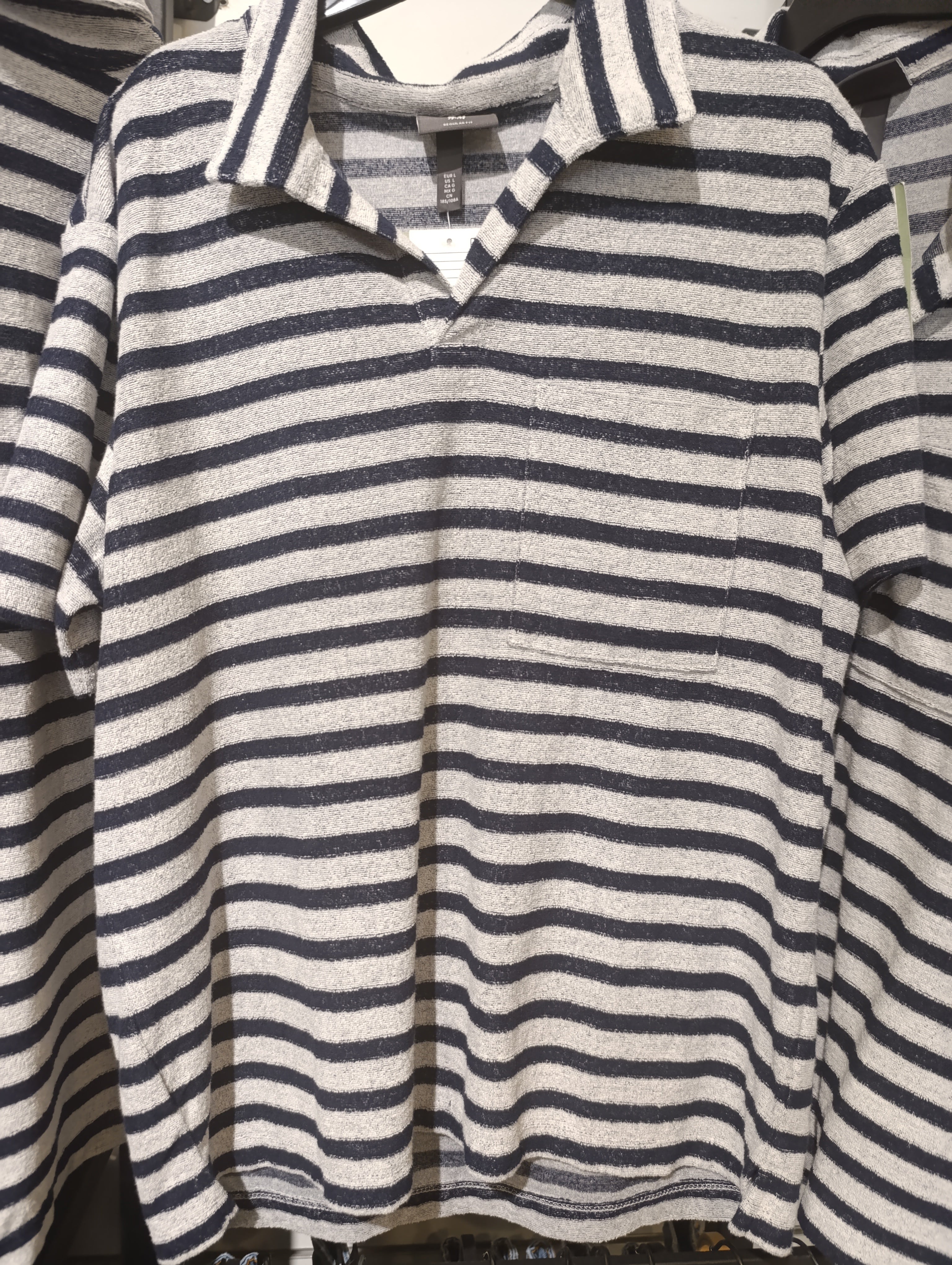 H&M Striped Polo Shirt