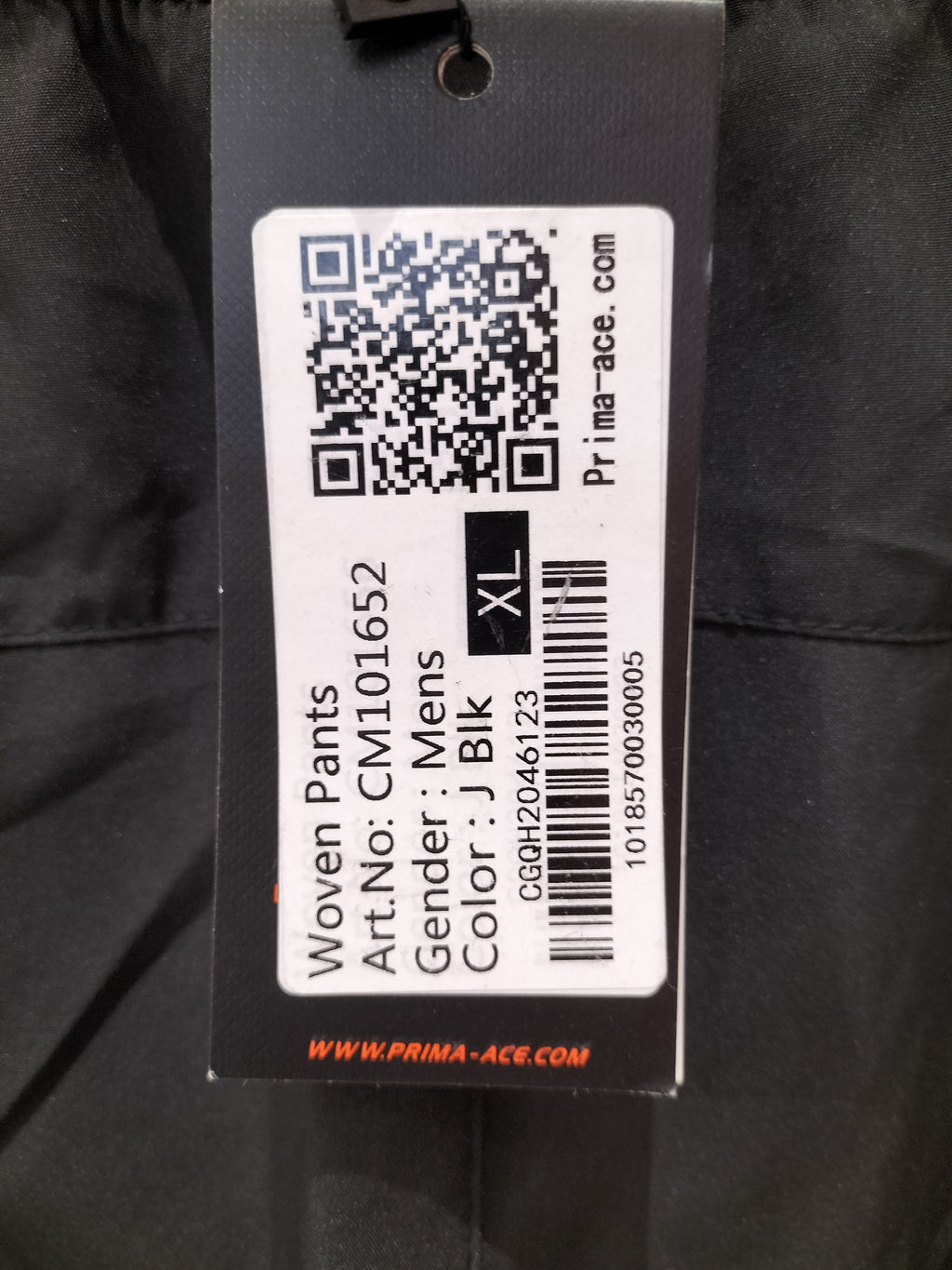 Prima Ace Men's Black Woven Pants