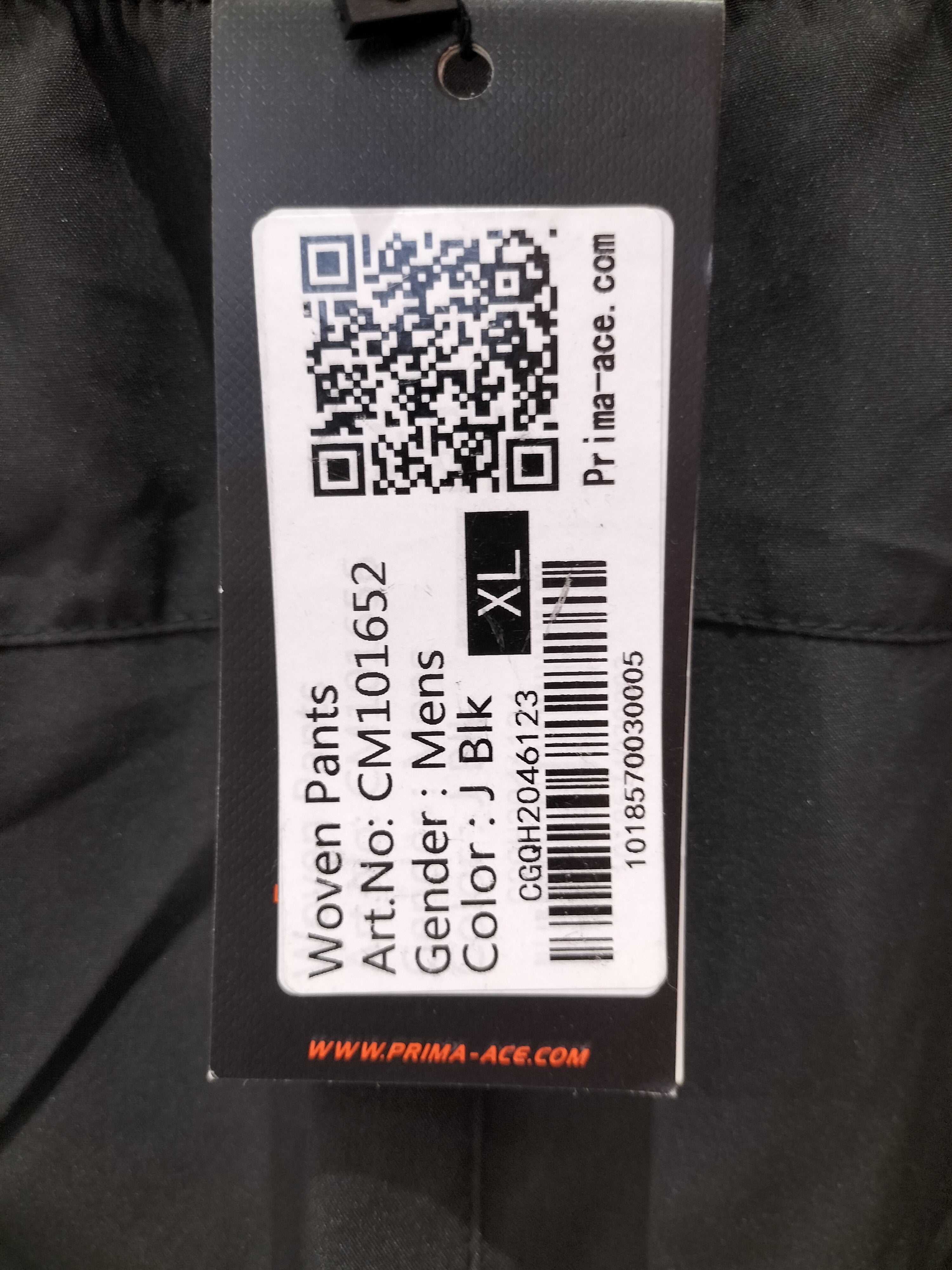 Prima Ace Men's Black Woven Pants