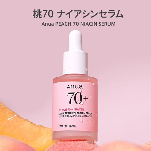 ANUA Peach 70 Niacin Serum, 1.0 fl oz (30 ml), Beauty Serum, Water-Glow Skin, Dewy Skin, Keratin Pore Care, Moisturizing, Dry Skin, Combination SkinCare