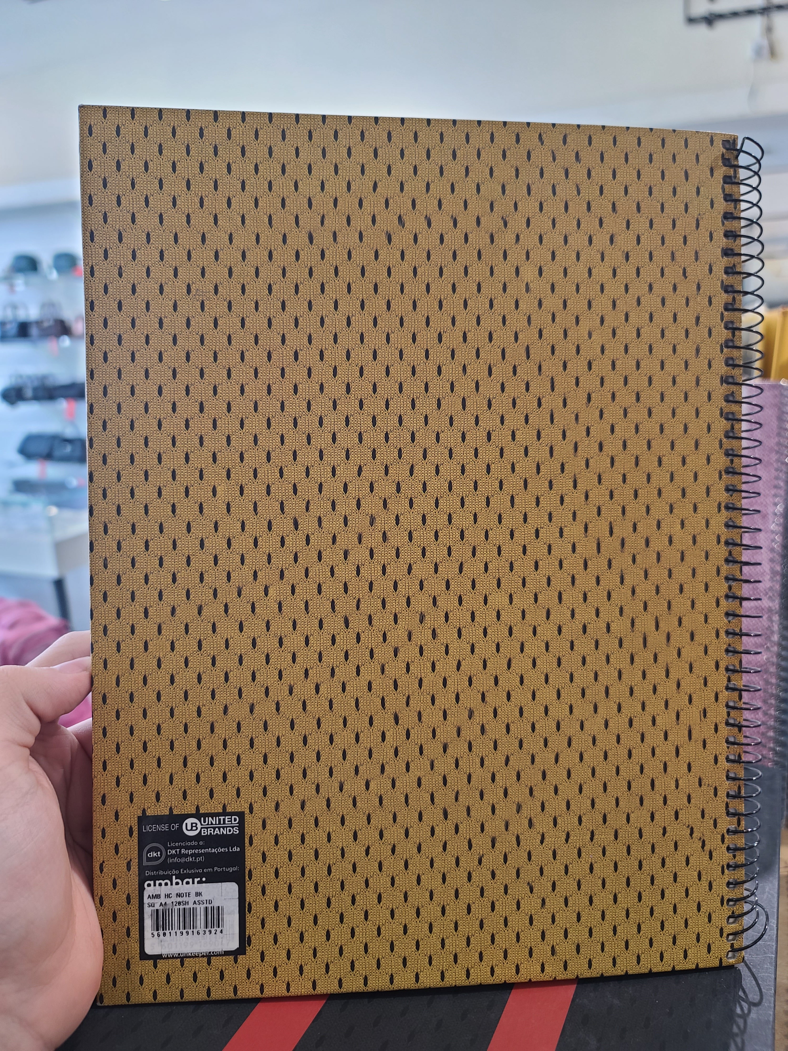 Unkeeper silk notebook Yellow