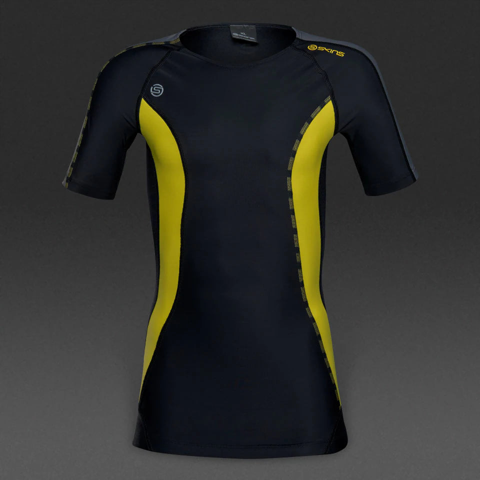 Skins Kids Short Sleeve Top
Black/Citron Xl