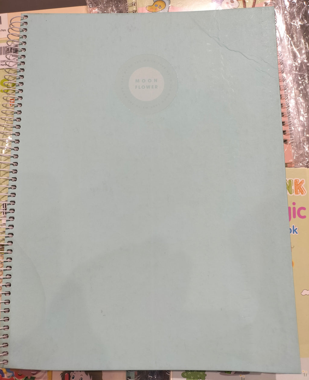 Ambar Moon Flower Sky Blue Notebook