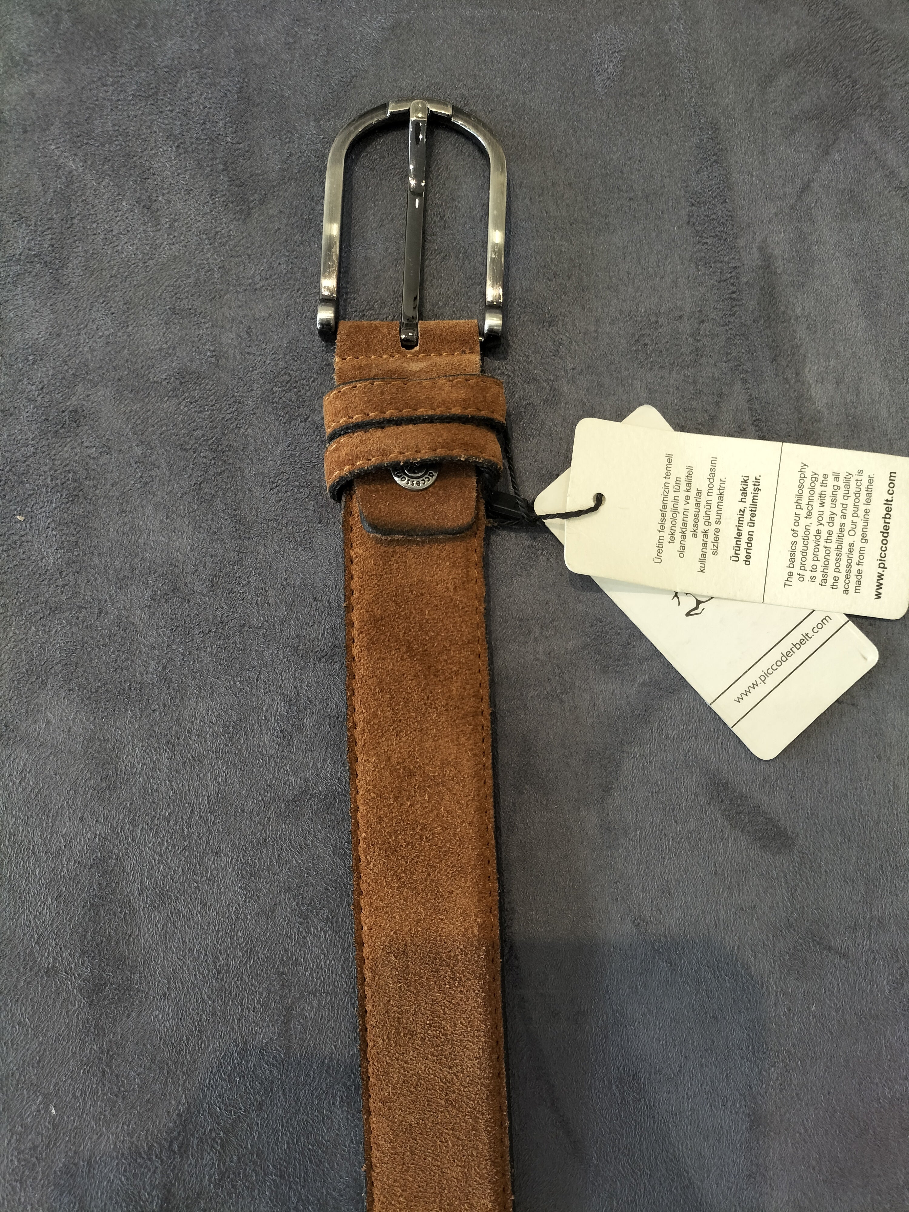 Piccoder Brown Leather Belt 120/48