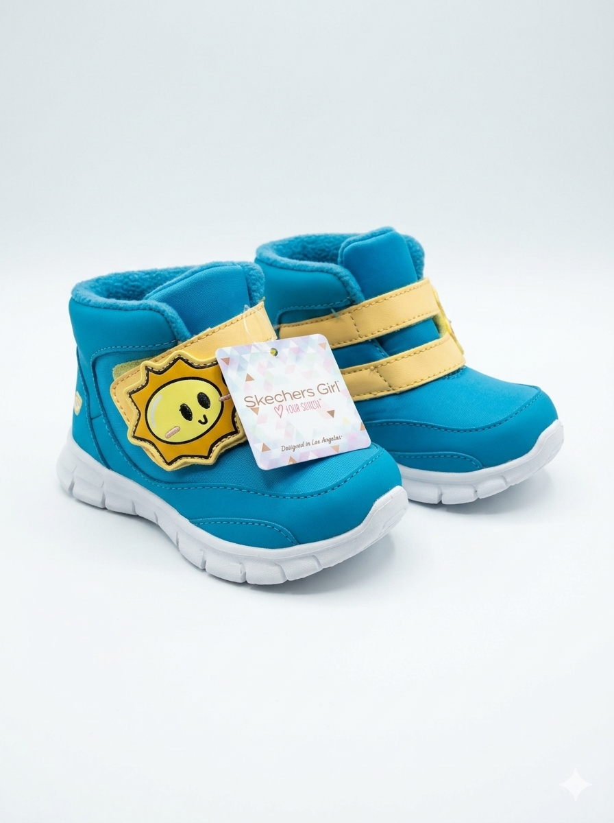 Skechers Girls Sweet Chill Teal Shoes (664107N/TEAL)