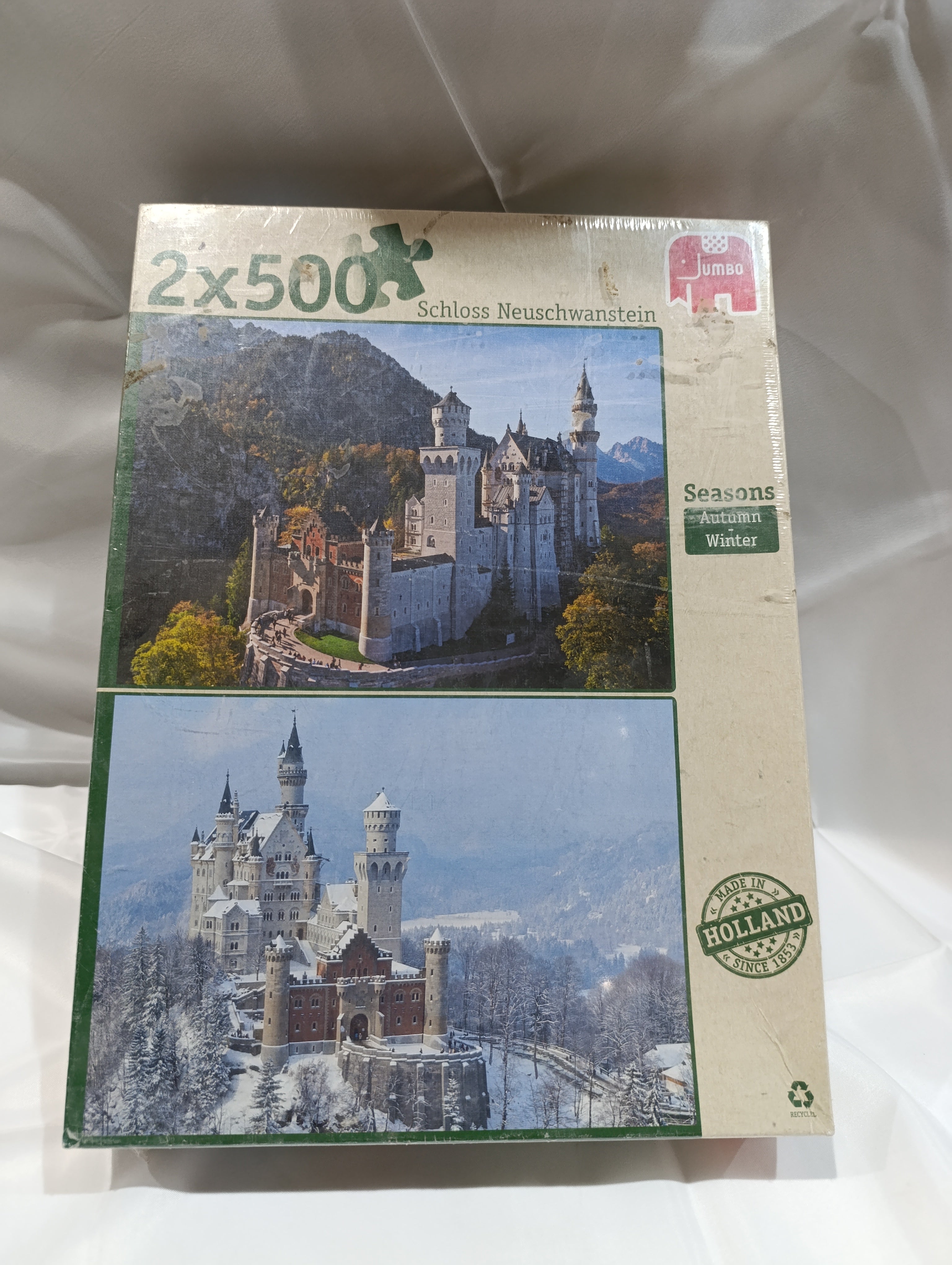 Jumbo Neuschwanstein Castle Autumn and Winter 2 x 500 pieces