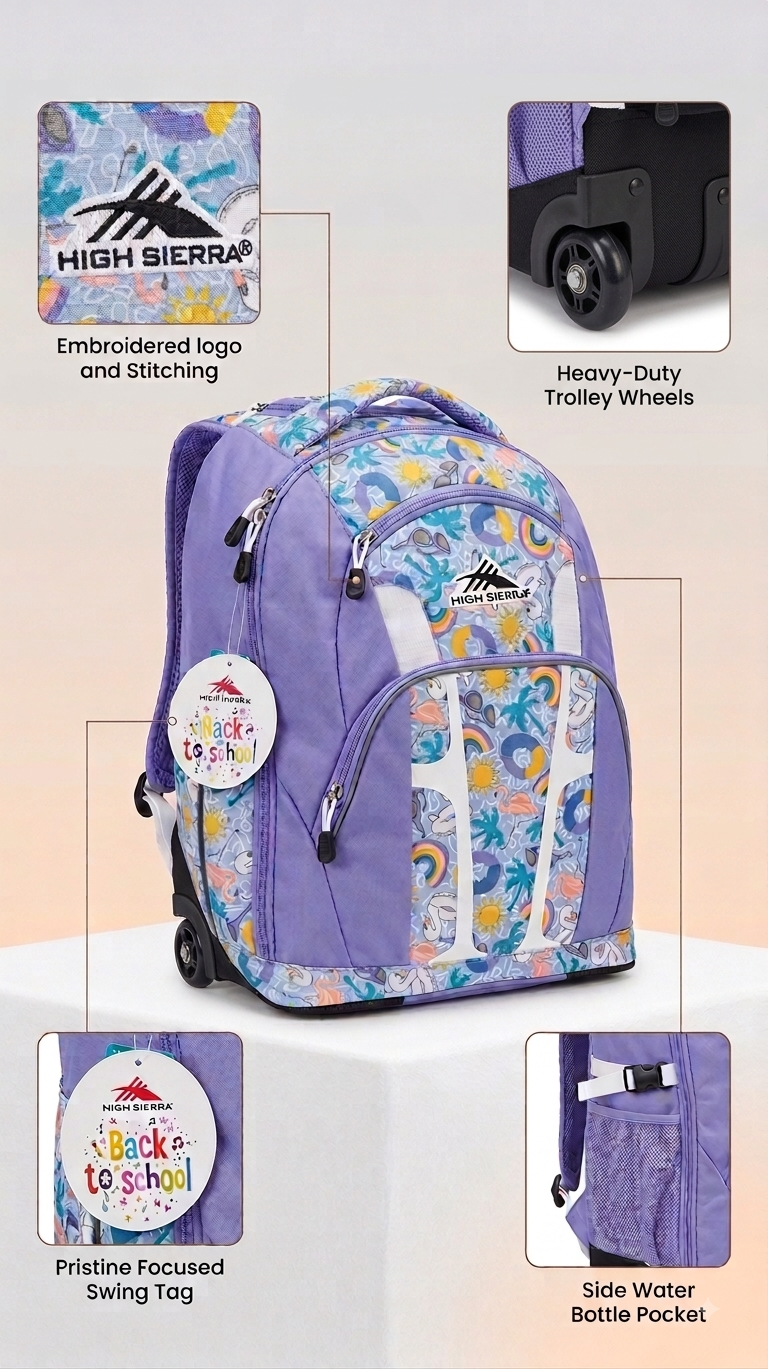 High Sierra Wheeled School Bag - Summer Edition 19"