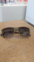 Authentic GUESS Man Sunglasses Wood Look Frame with Mint Temples