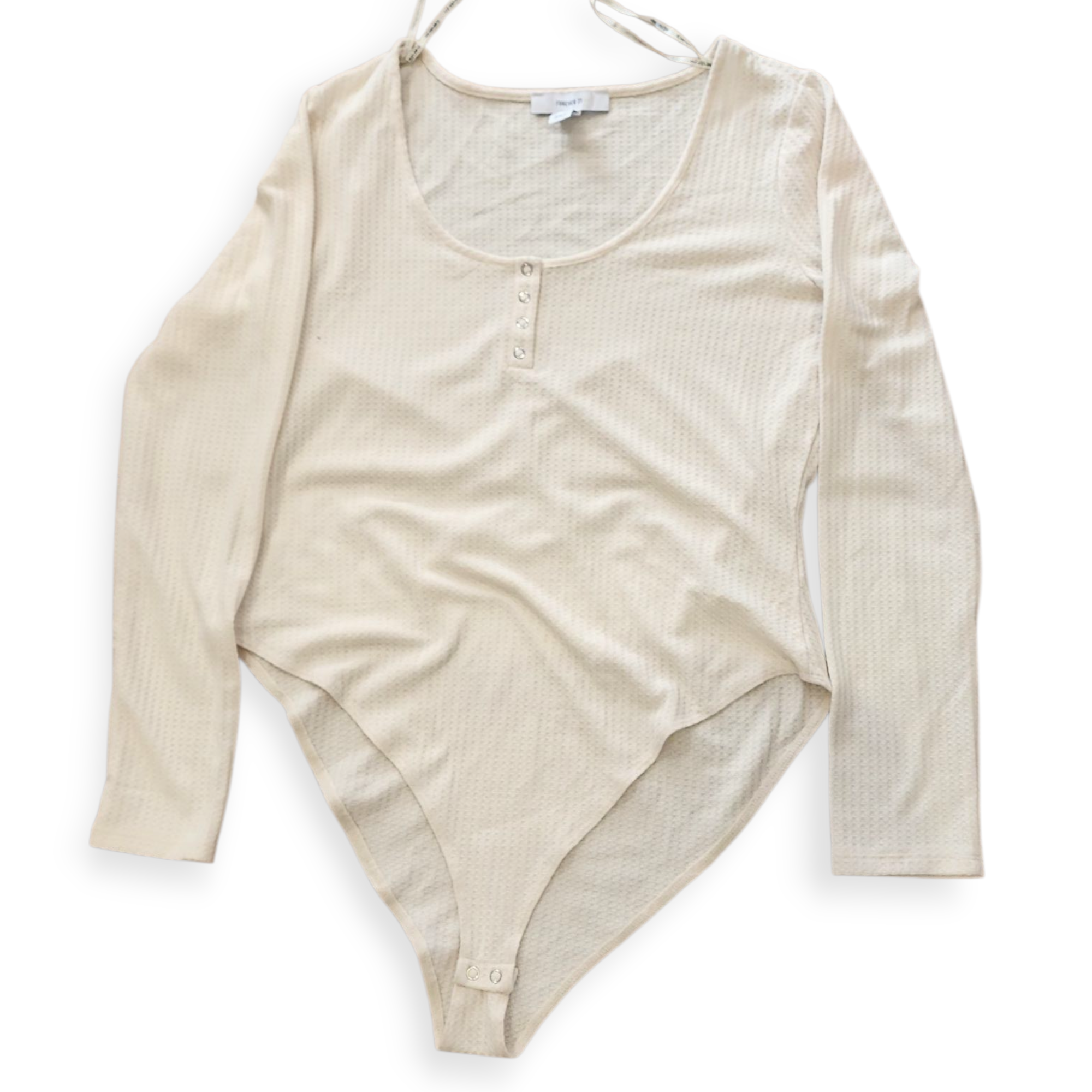 FOREVER 21+ CREAM WOMEN'S BODYSUIT