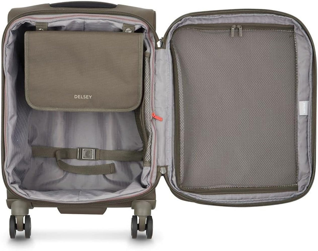 Delsey Paris Dual Density Wheels Removable And Washable lining Trolley Luggage  00-2397801-06-0R