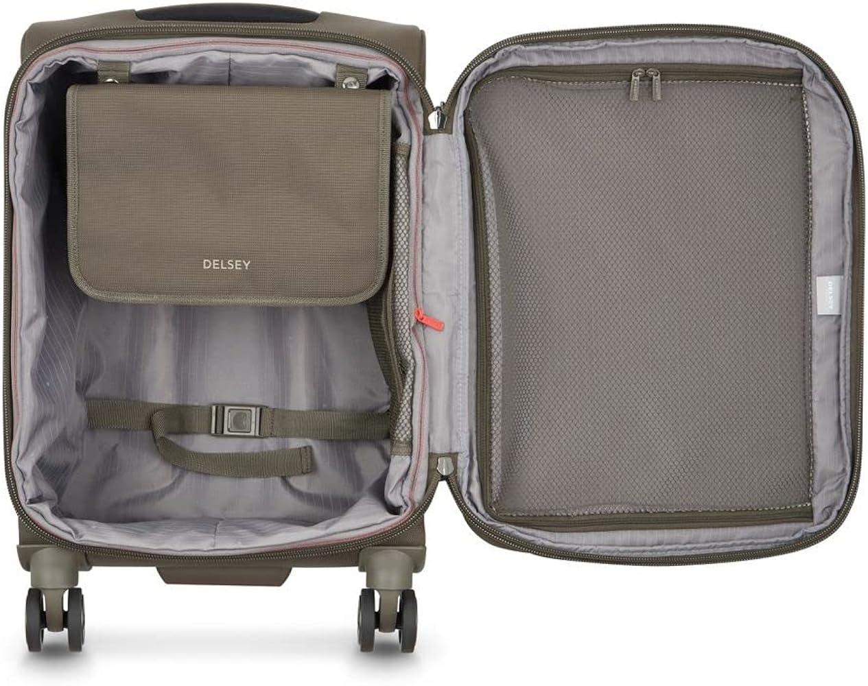 Delsey Paris Dual Density Wheels Removable And Washable lining Trolley Luggage  00-2397801-06-0R