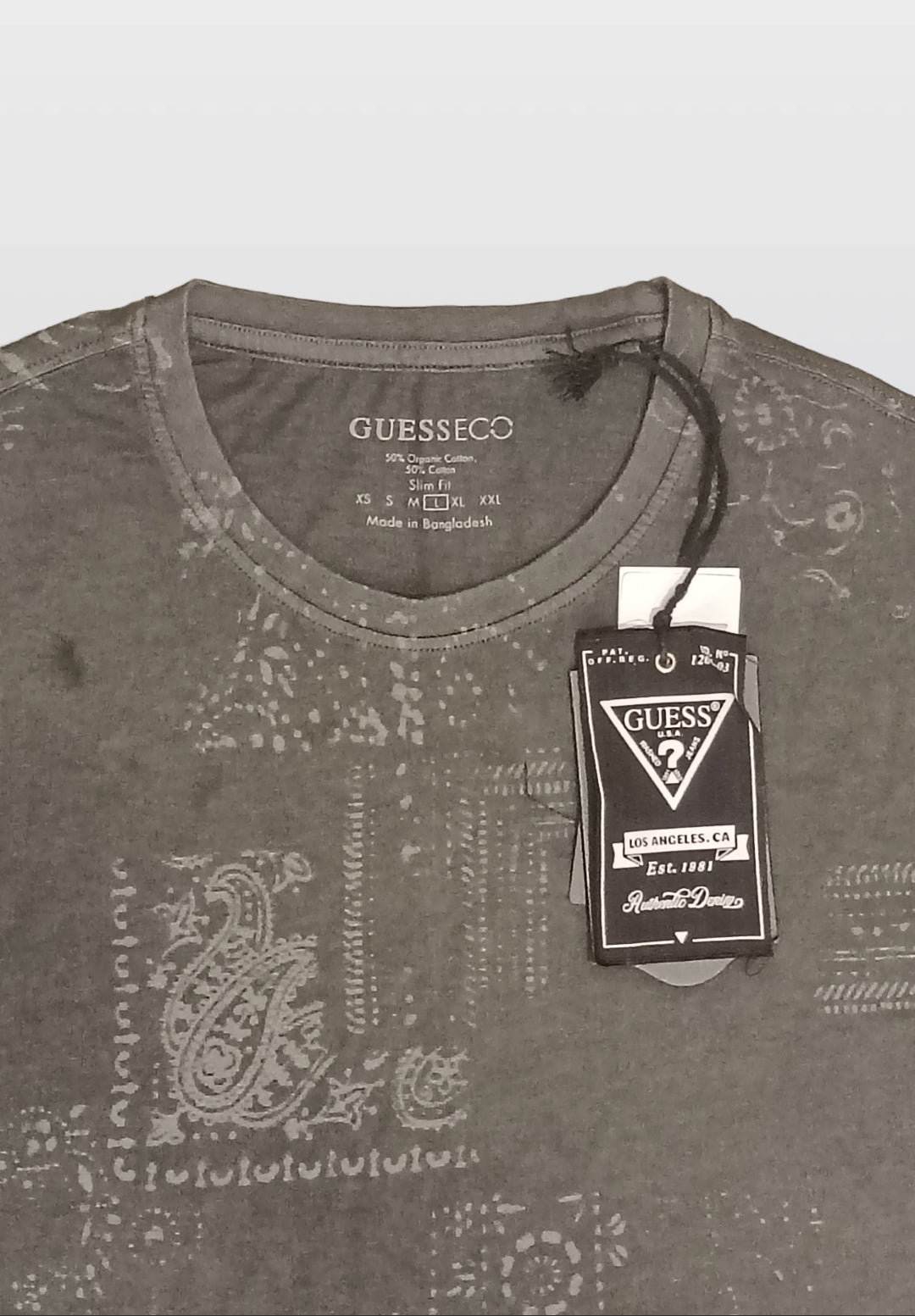 GUESS ECO T-SHIRT GRAY A33