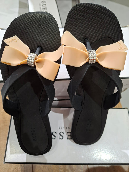 GUESS WOMENS FLOPS - black gwTUTU9 - B NATURAL MULTI SY