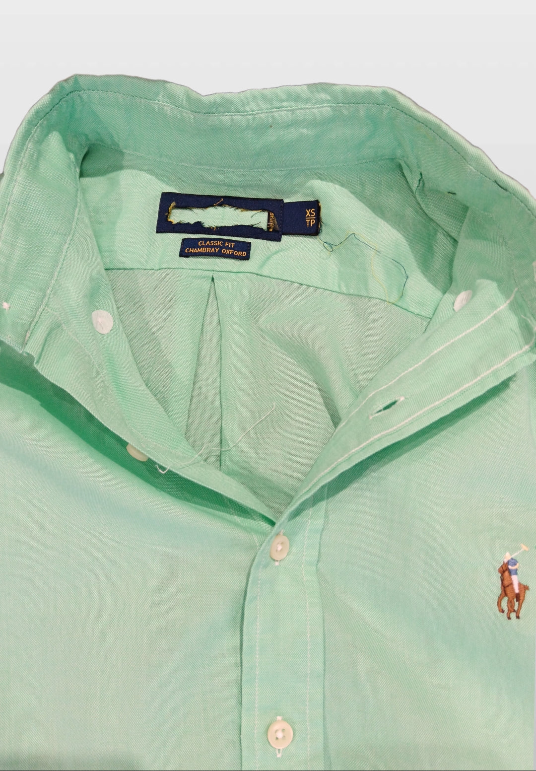 RALPH LAUREN CLASSIC FIT CHAMBRAY OXFORD  women's shirt