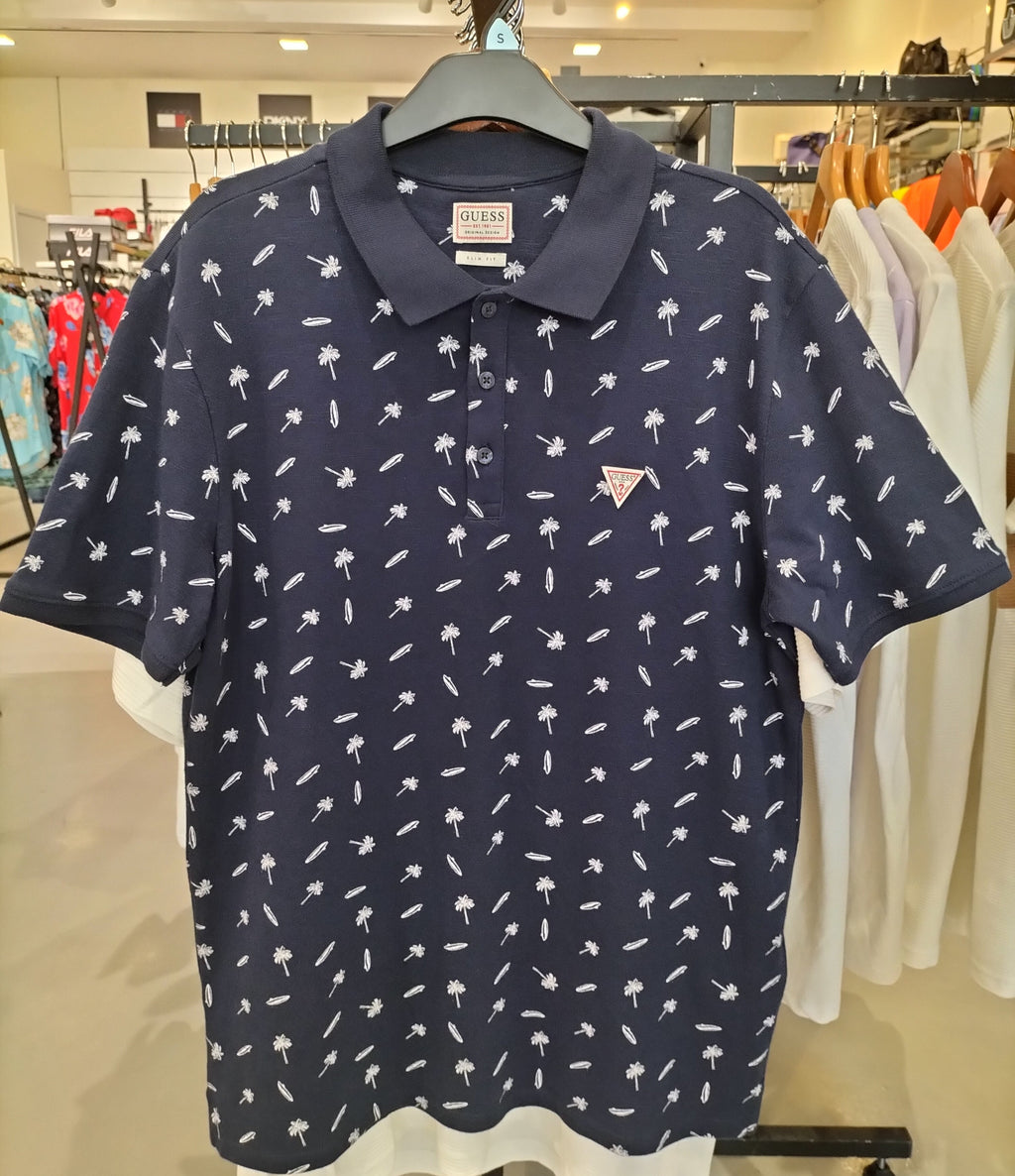 Guess Slim Fit Navy Polo T-Shirt – M1GP52K9WK0
