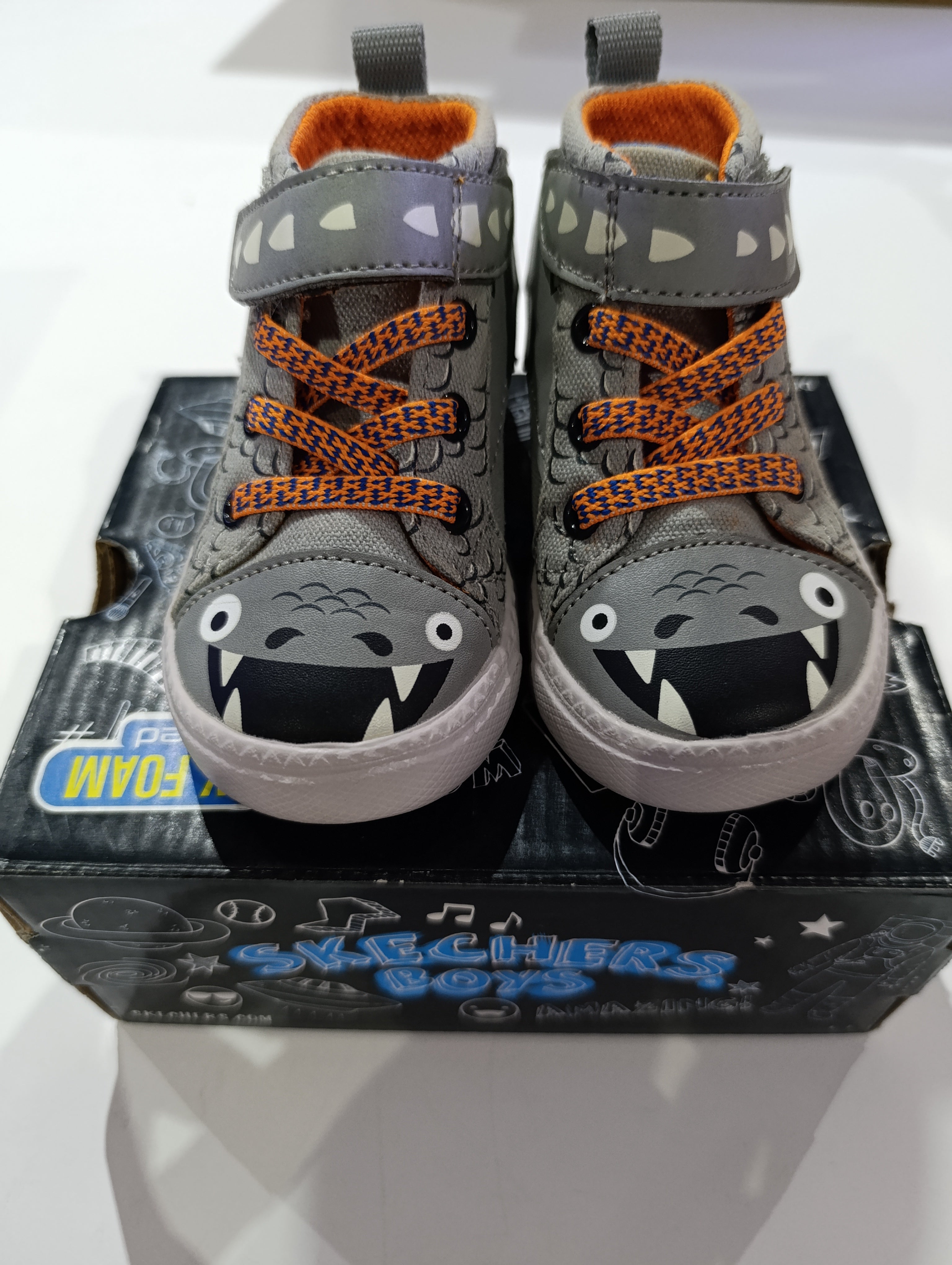 Skechers Memory foam gel-infused / Gray - Orange