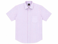 Par Excellence Pink, White, and Light Blue Striped Dress Shirt