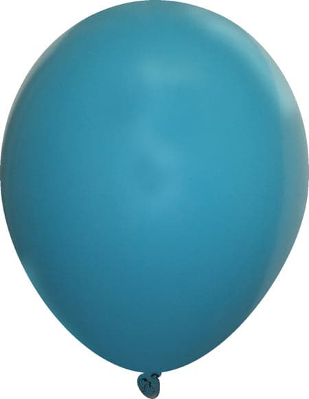 Cyan Colored Latex Balloons - 60pcs Pack