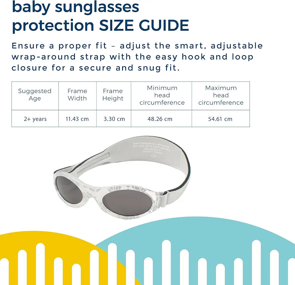 Baby BANZ KBN028 Adventure Kids Wrap Around Sunglasses – 100% UV Protection for Toddlers & Kids 2-5 Years
