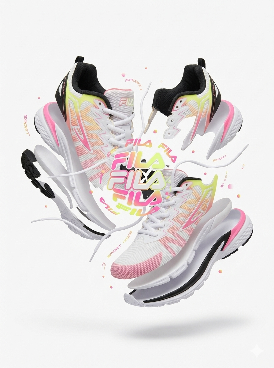 Fila Trazoros 4 Women's Shoes White/Soft Pink (3RM01861-140)